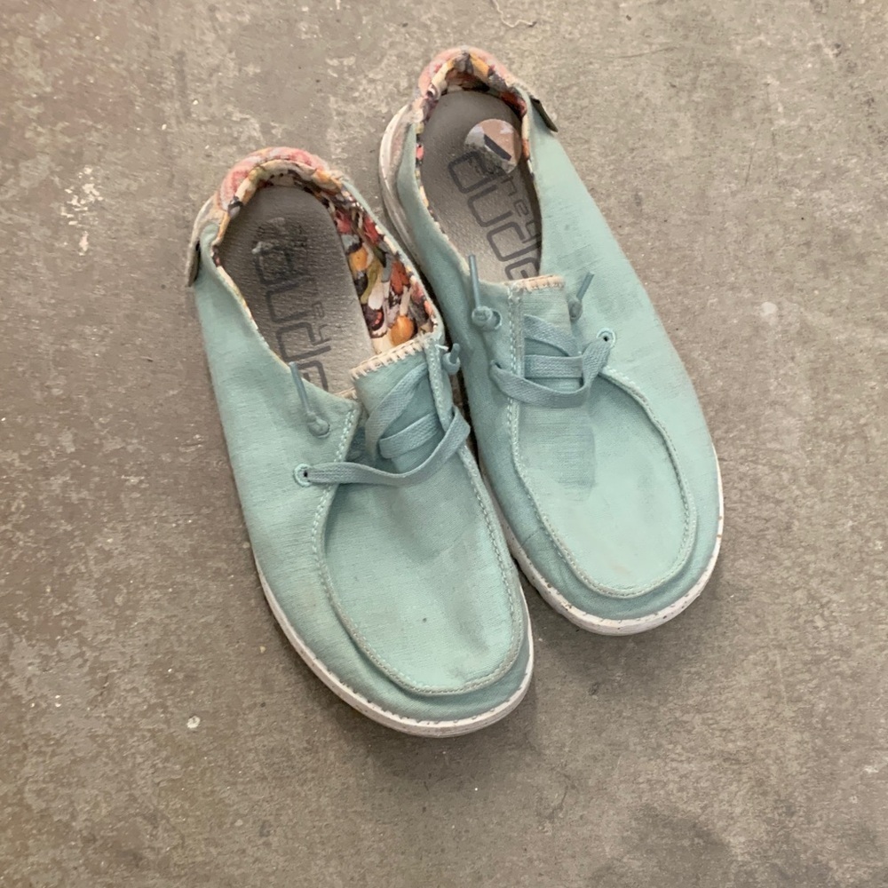 Hey Dude Wendy Aqua Casual Shoes with Floral‎ Lining